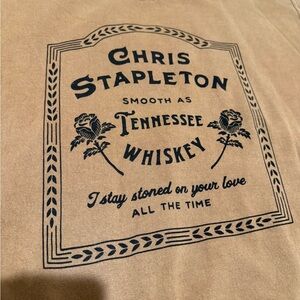 Chris Stapleton Tennessee Whiskey Graphic Crewneck Sweater - Tan
